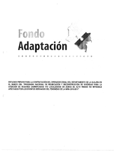 ESTUDIOS PREVios - Fondo Adaptación