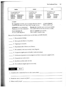 The Conditional Tense 133