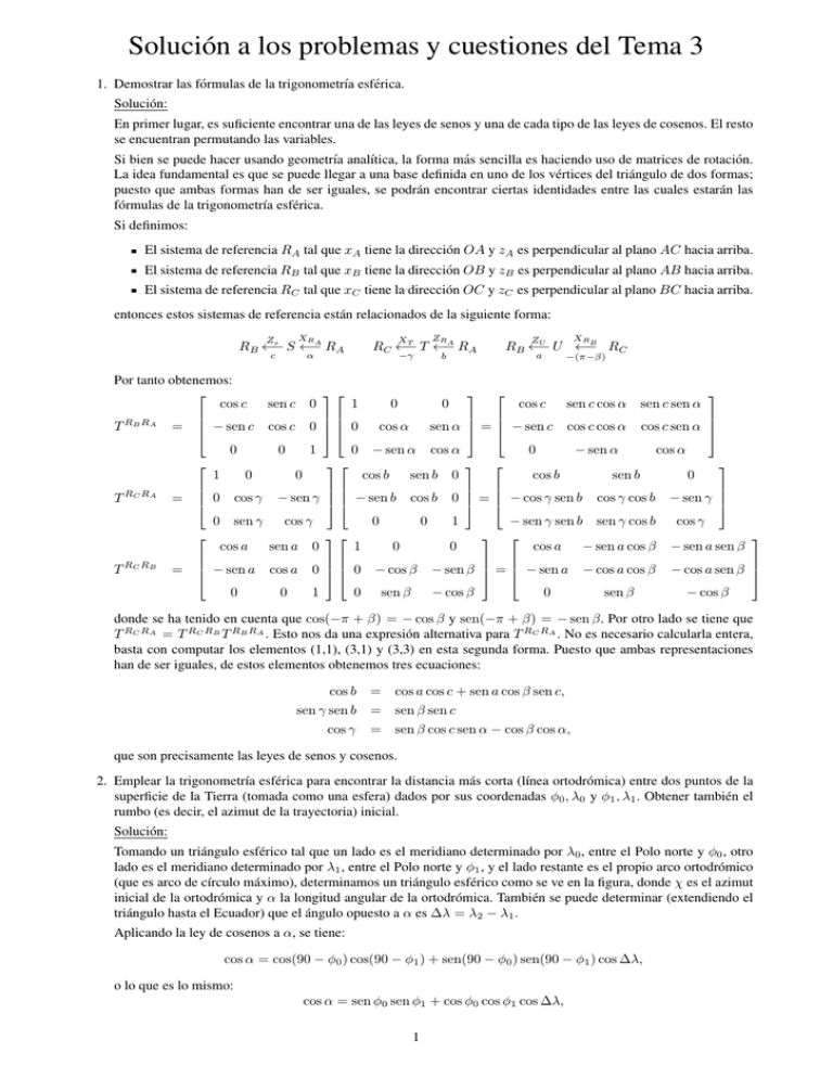 Solución a los problemas del Tema 3.