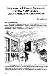 Noticieros radiofónicos Populares