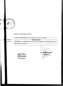 Decreto oficial  - Junta Departamental de Colonia