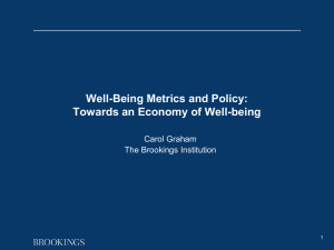Towards an economy of well-being
