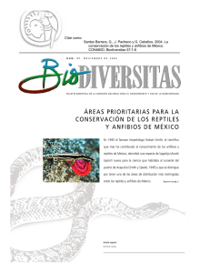 La conservación de los reptiles y anfibios de México