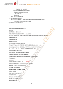 Murcia Sección: 3 Nº de Recurso: 292