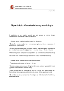 El Participio: Características y morfología