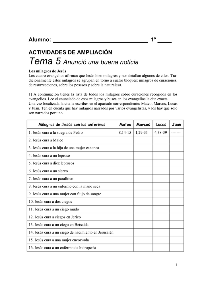 Citas biblicas de milagros sobre la naturaleza