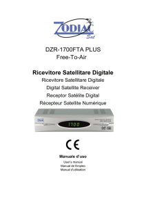 DZR-1700FTA PLUS Free-To-Air Ricevitore Satellitare Digitale
