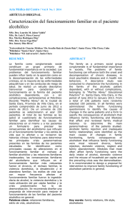 Caracterización del funcionamiento familiar en el