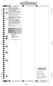 official nonpartisan ballot boleta sin partido oficial