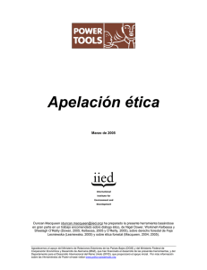 Apelación ética - Power Tools: for policy influence in natural