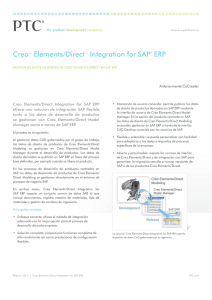 Creo™ Elements/Direct™ Integration for SAP® ERP