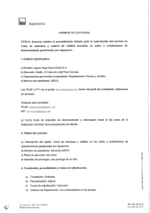 Anuncio relativo al procedimiento abierto para la