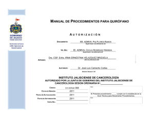 manual de procedimientos para quirófano