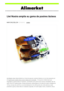 Llet Nostra amplía su gama de postres lácteos - Noticias