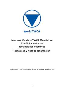World YWCA Intervention in Member Association Disputes