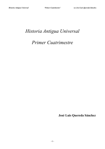 Historia Antigua Universal I Cuatrimestre