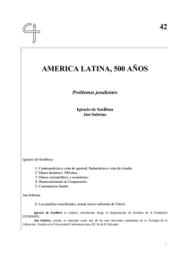 América Latina. 500 años. Problemas pendientes