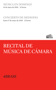 recital de m&uacute;sica de c&aacute;mara
