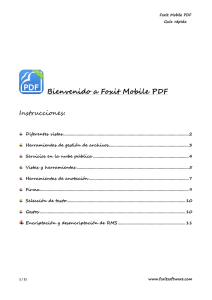 Bienvenido a Foxit Mobile PDF