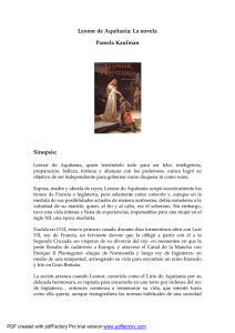 Leonor de Aquitania: La novela Pamela Kaufman Sinopsis: