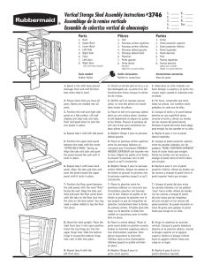 Vertical Storage Shed 3746 Assembly Instructions