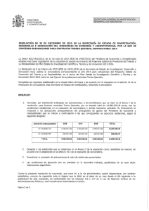 Resolución de Concesión de ayudas para contratos Torres