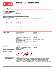 hoja de datos de seguridad