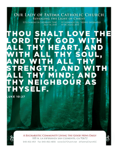 thou shalt love the lord thy god with all thy heart, and with all thy soul