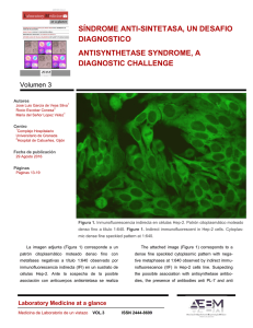síndrome anti-sintetasa, un desafio diagnostico antisynthetase