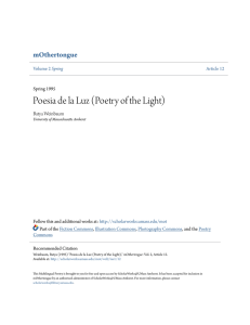 Poesia de la Luz (Poetry of the Light)