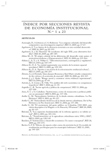 REI 23.indd - Revista de Economía Institucional