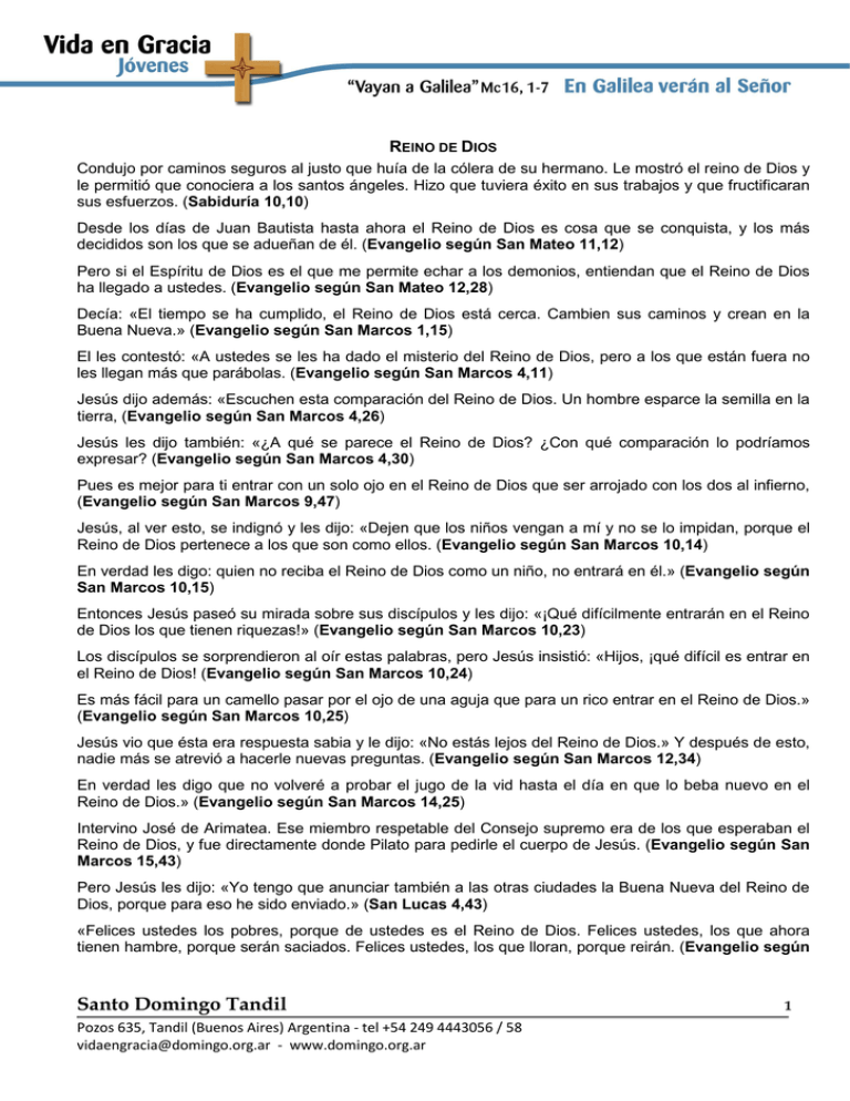 El Reino De Dios TEXTOS