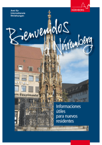 Broschuere auf Spanisch Bienvenidos a Nuremberg