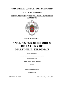análisis psicohistórico de la obra de martin ep seligman - E