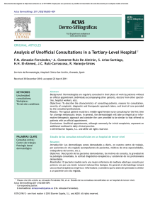 Analysis of Unofficial Consultations in a Tertiary-Level