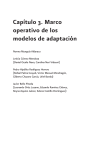 Capítulo 3. Marco operativo de los modelos de adaptación