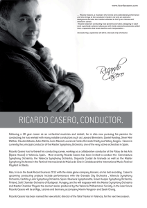 RICARDO CASERO, CONDUCTOR.