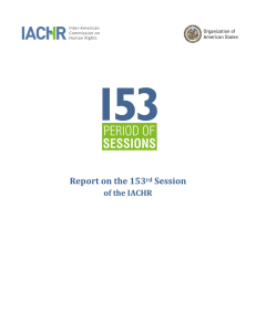 Report on the 150th Session of the IACHR