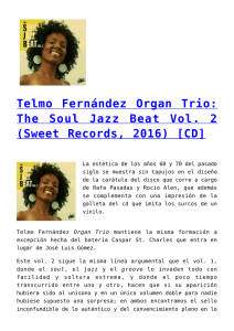 Telmo Fernández Organ Trio: The Soul Jazz Beat Vol. 2