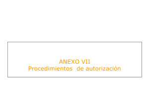 Anexo 7. Procedimientos de autorización