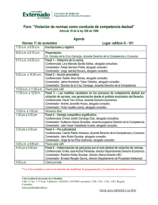 Foro: “Violación de normas como conducta de competencia desleal”