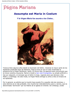 Assumpta est Maria in Coelum - El Perú necesita de