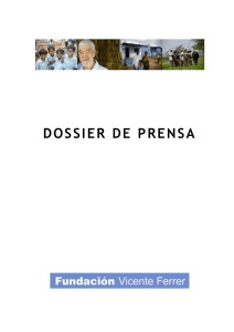 dossier de prensa - Fundación Vicente Ferrer
