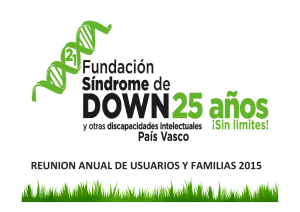 REUNION ANUAL DE USUARIOS Y FAMILIAS 2015