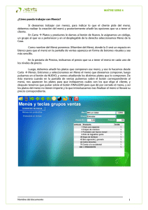 Cómo puedo trabajar con Menús?