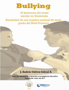 Acoso Escolar en Guatemala: Estudio Nacional