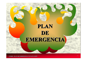 plan de emergencia
