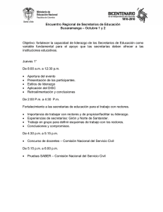 Encuentro Regional de Secretarios de Educación Bucaramanga