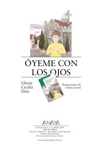 Gu&iacute;a de Lectura: &Oacute;yeme con los Ojos - Gloria Cecilia D&iacute;az