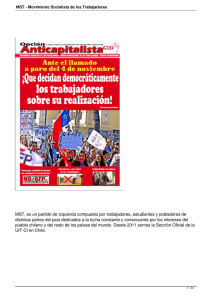 MST - Movimiento Socialista de los Trabajadores - UIT-CI